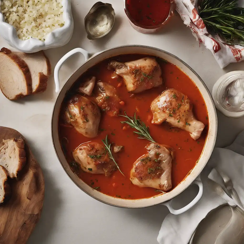 Chicken and Pork Loin Linguiça Stew