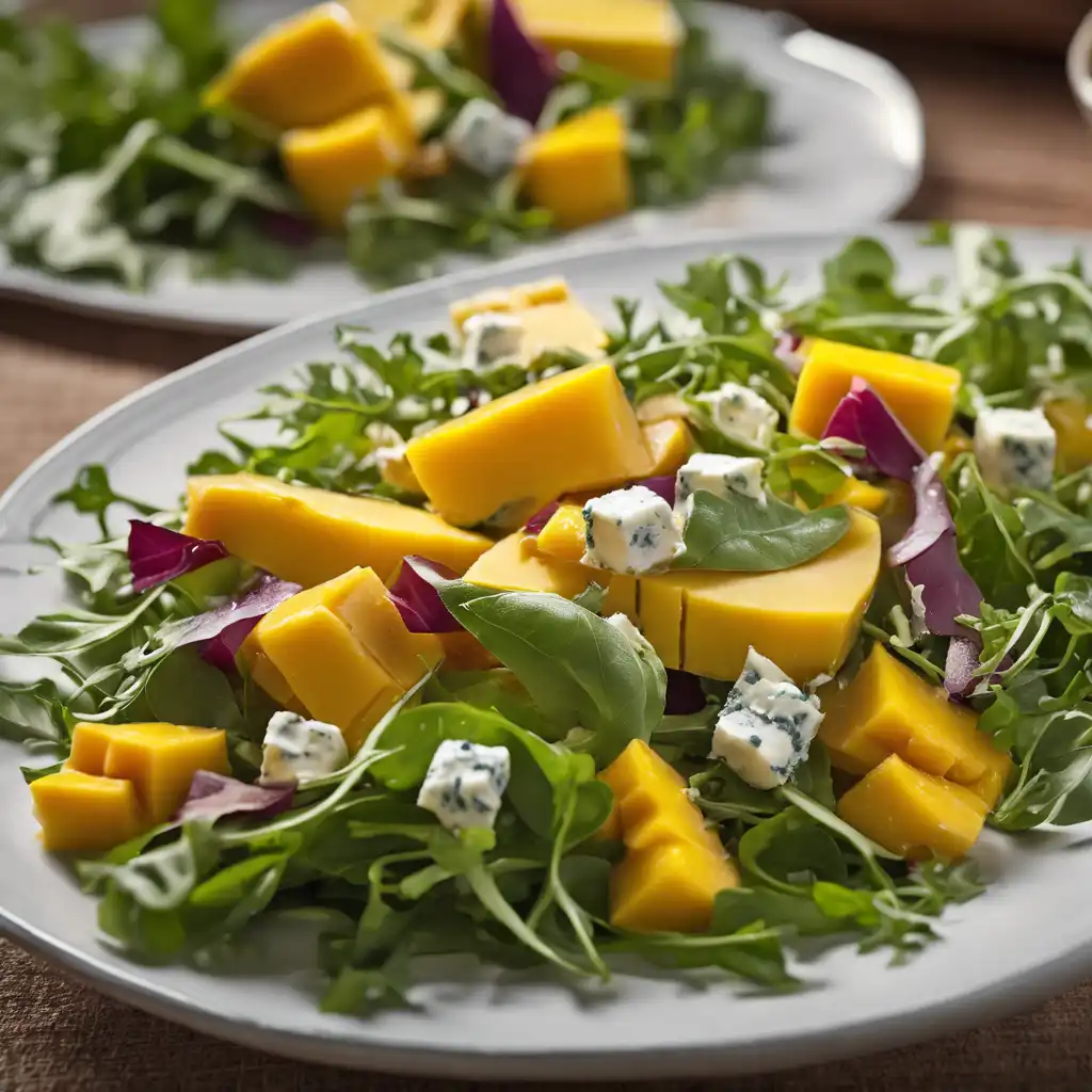 Mango, Arugula, and Gorgonzola Salad