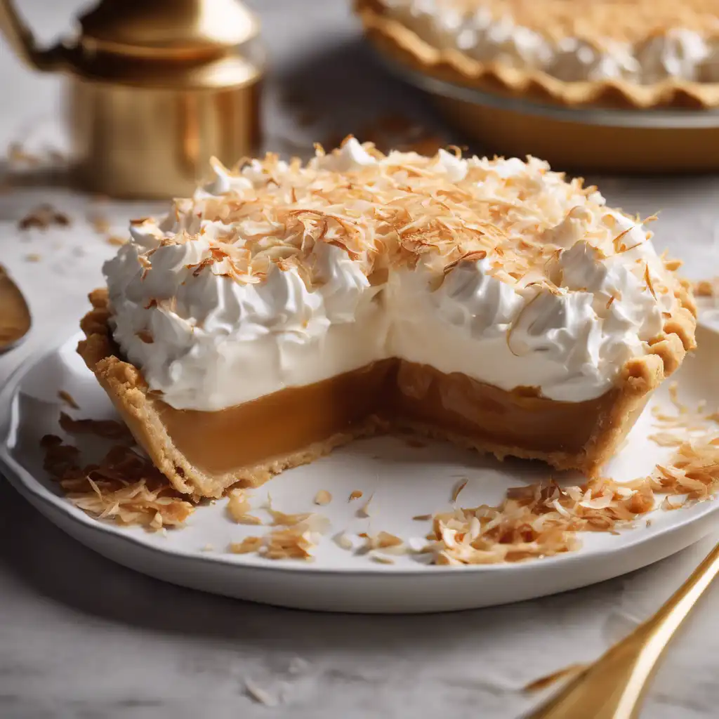 Caramel Cream Pie with Coconut