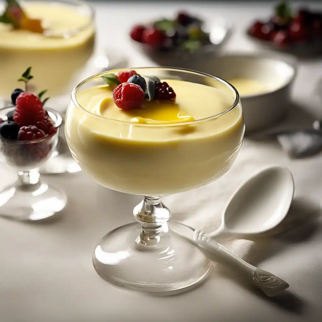 Vanilla Cream Pudding with Custard