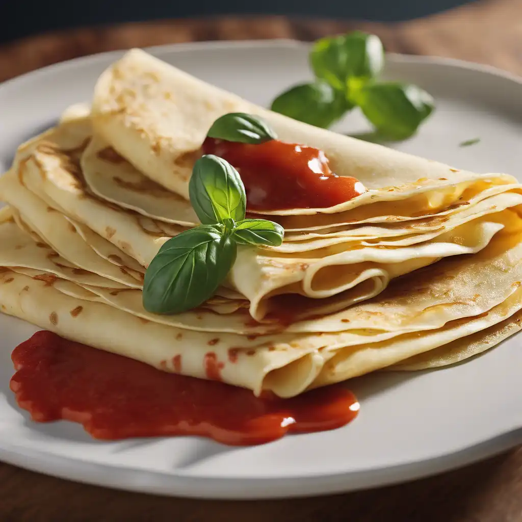 Crepes with Two Sauces