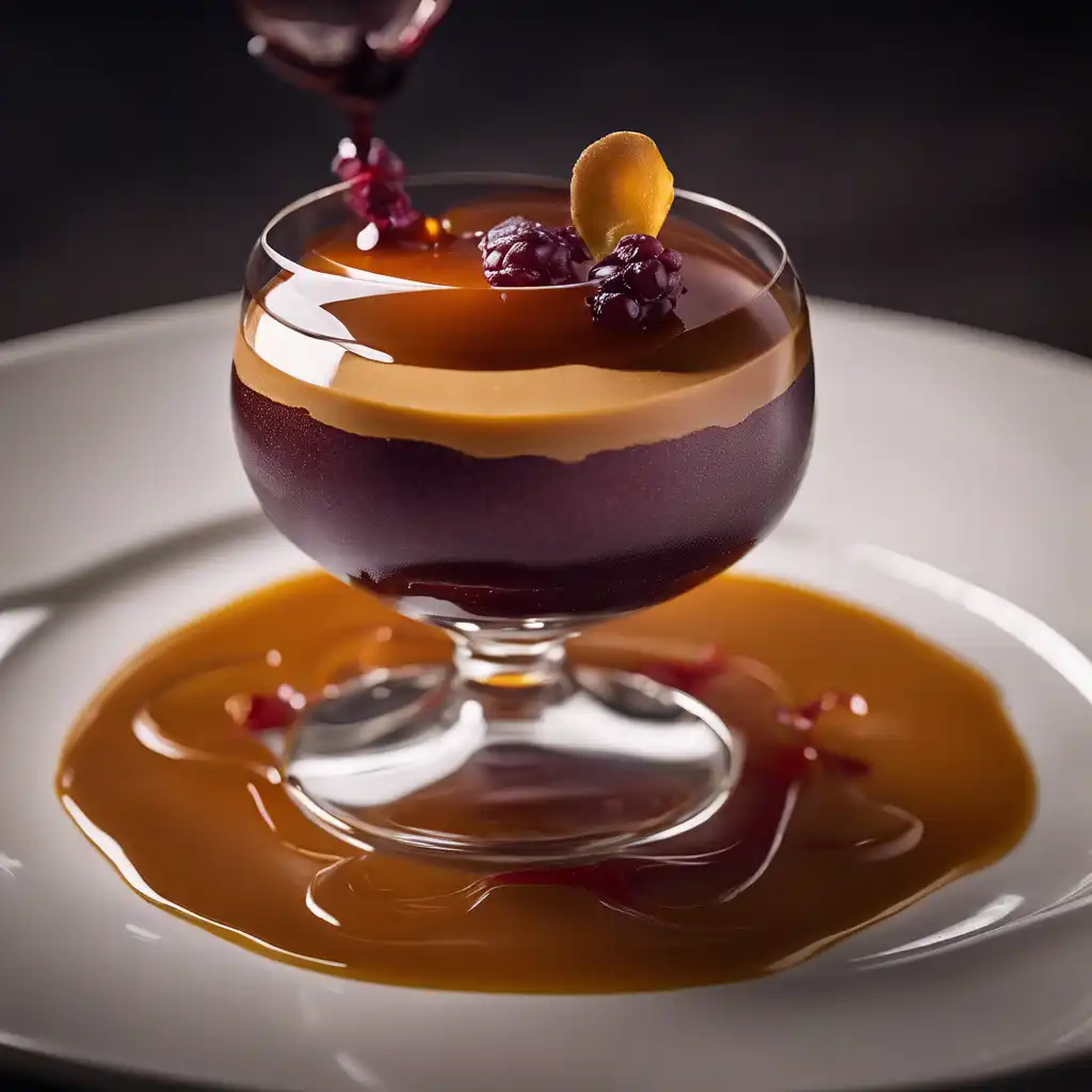 Port Wine Mousse with Caramel