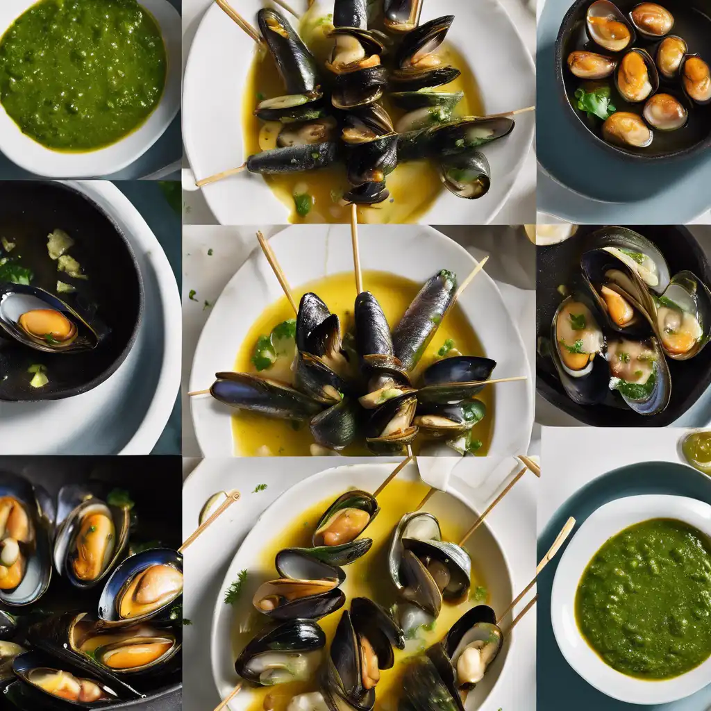Foto de Mussel Skewers with Sauce