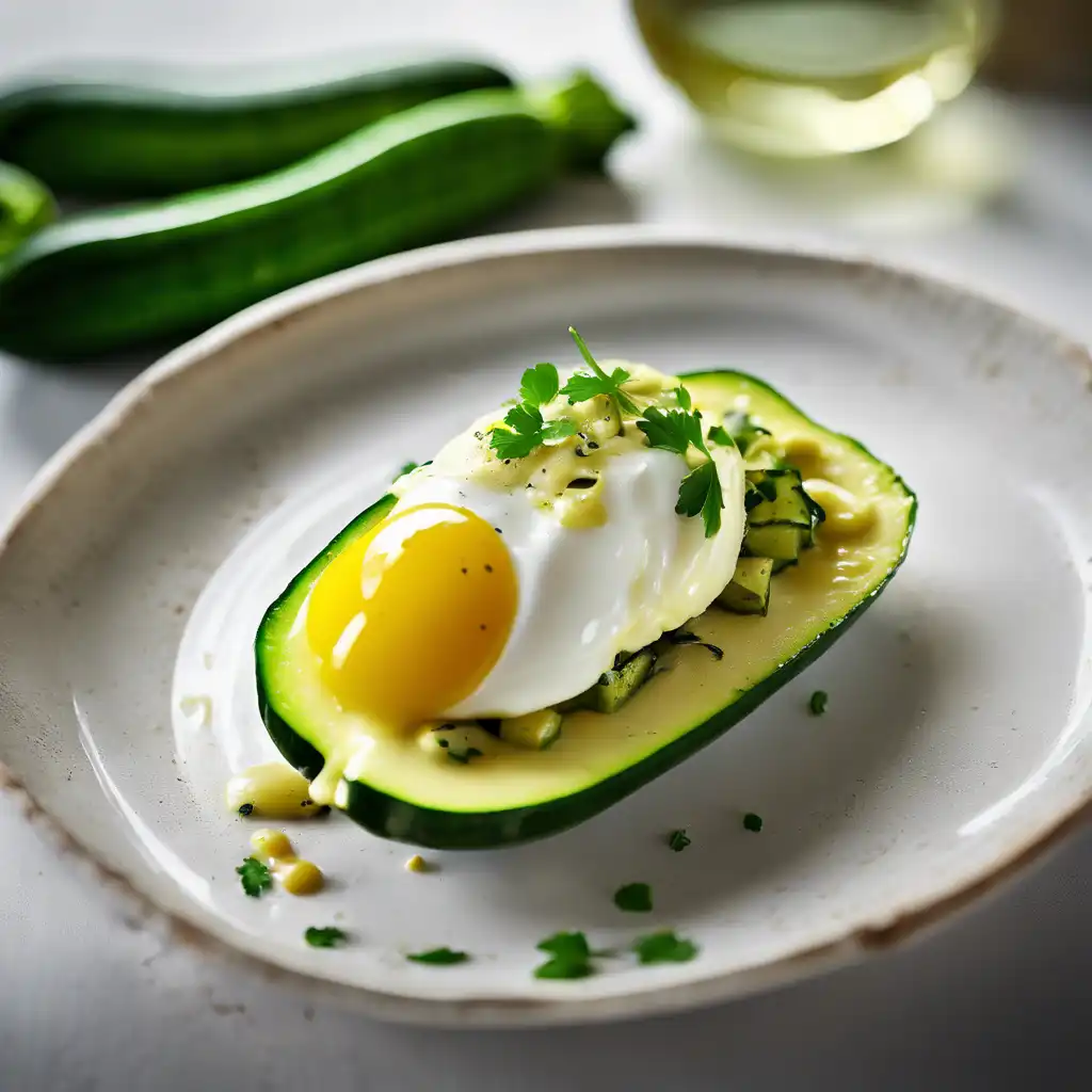 Zucchini with Egg Sauce