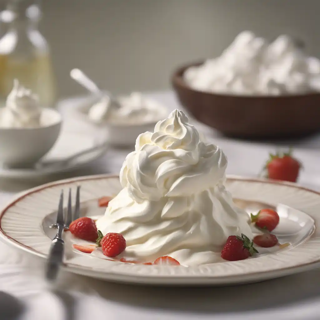 Light-as-Air Whipped Cream without Fat and without Sugar