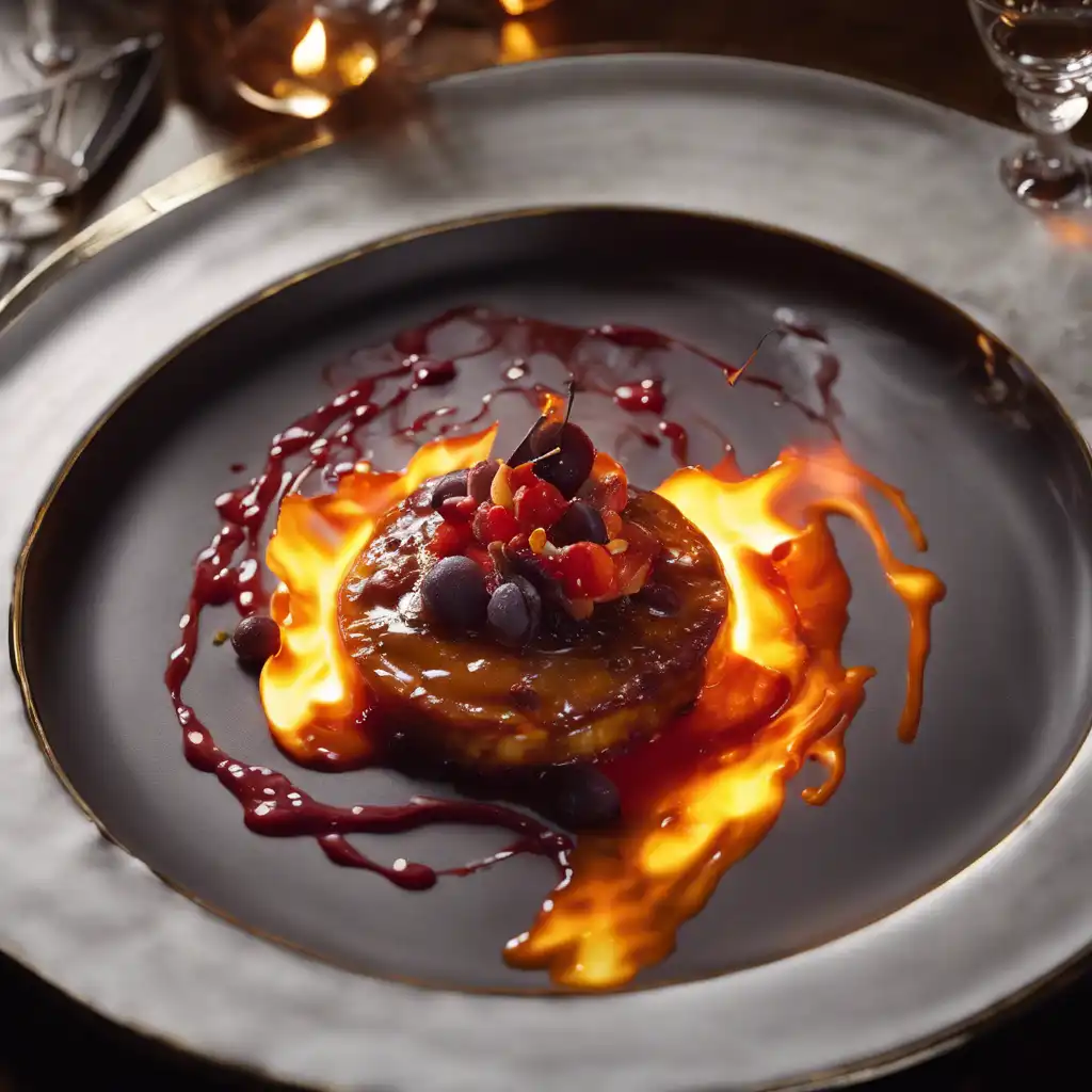 How to Prepare Flambéed Plate