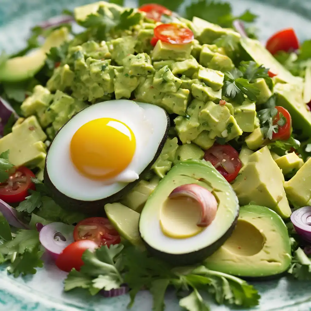 Cilantro Salad with Avocado and Egg