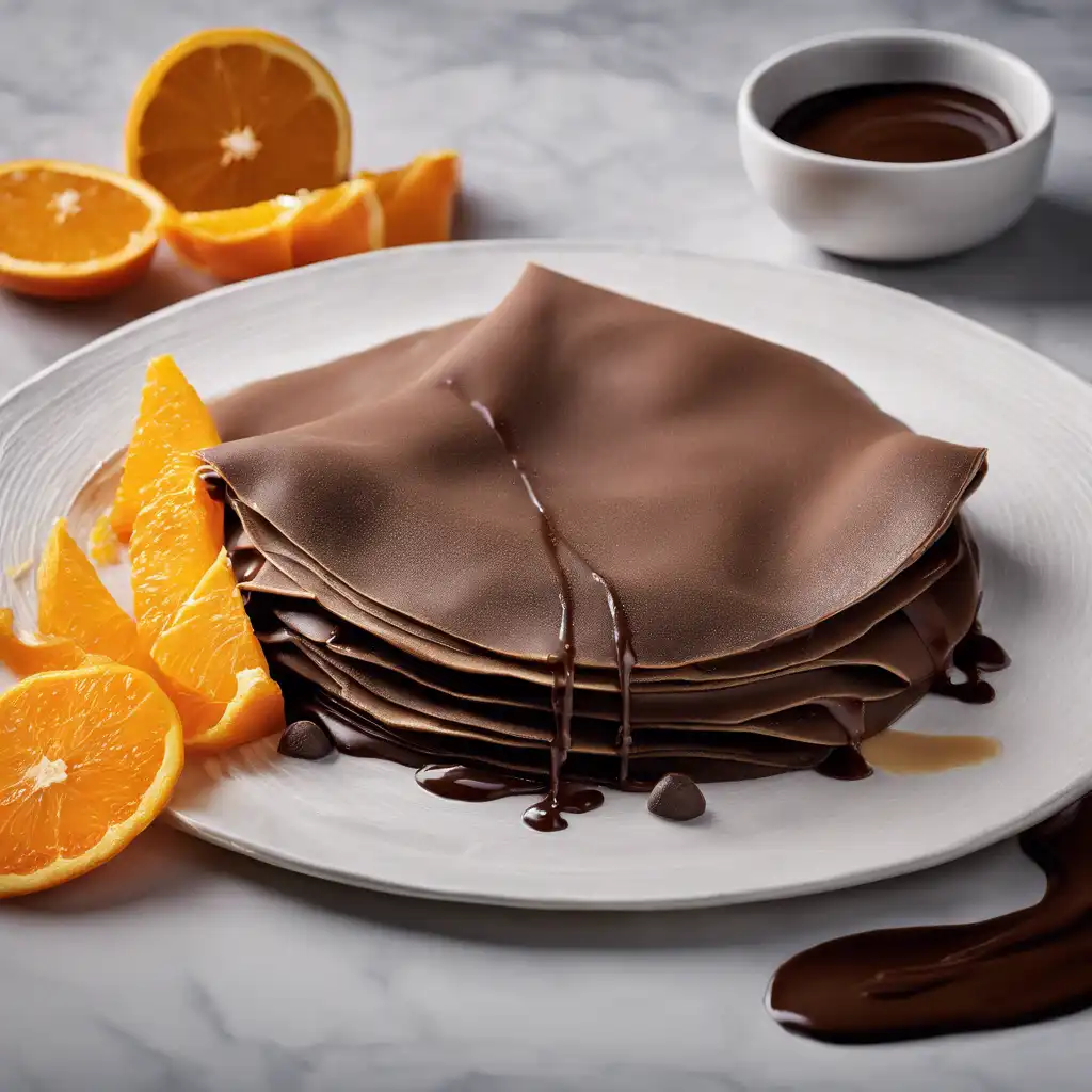 Chocolate and Orange Crepe