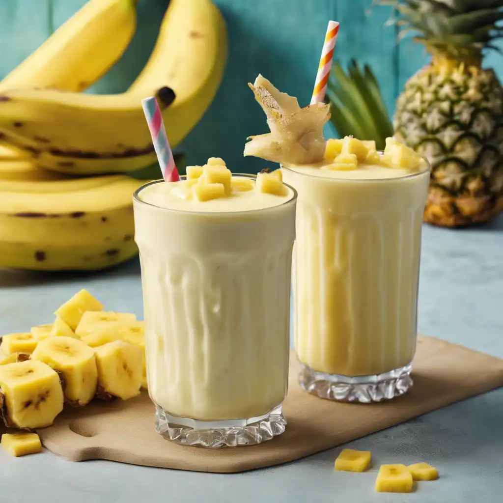 Banana and Pineapple Milkshake