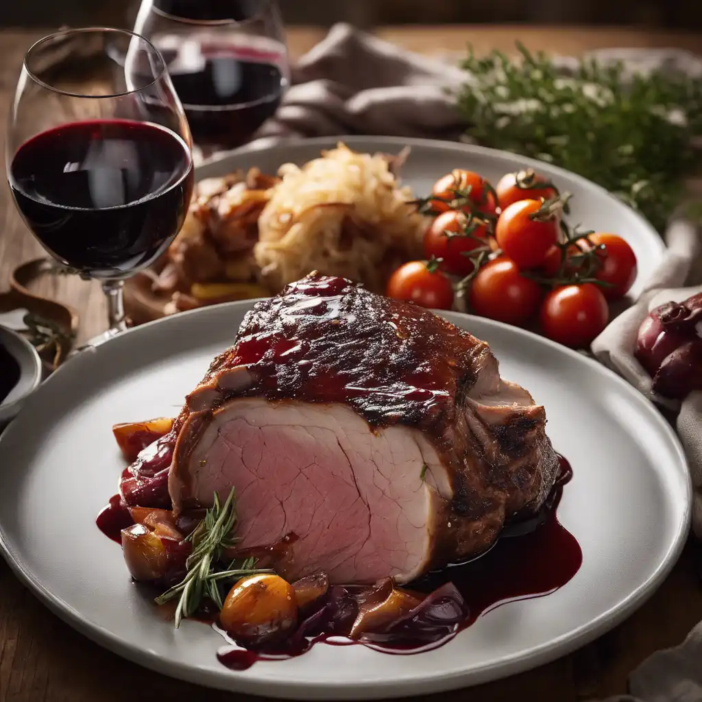 Pork Shoulder Roast with Red Wine