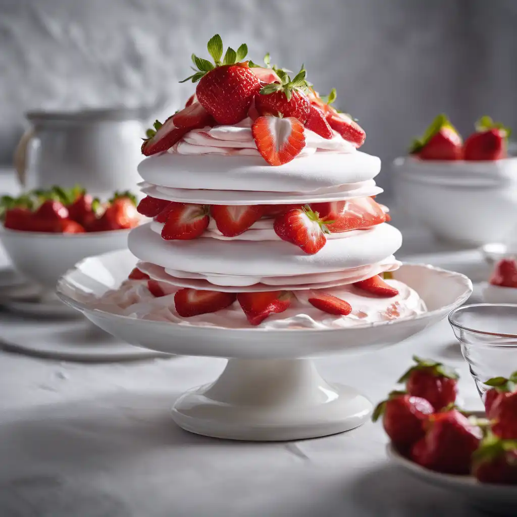 Meringue with Strawberries