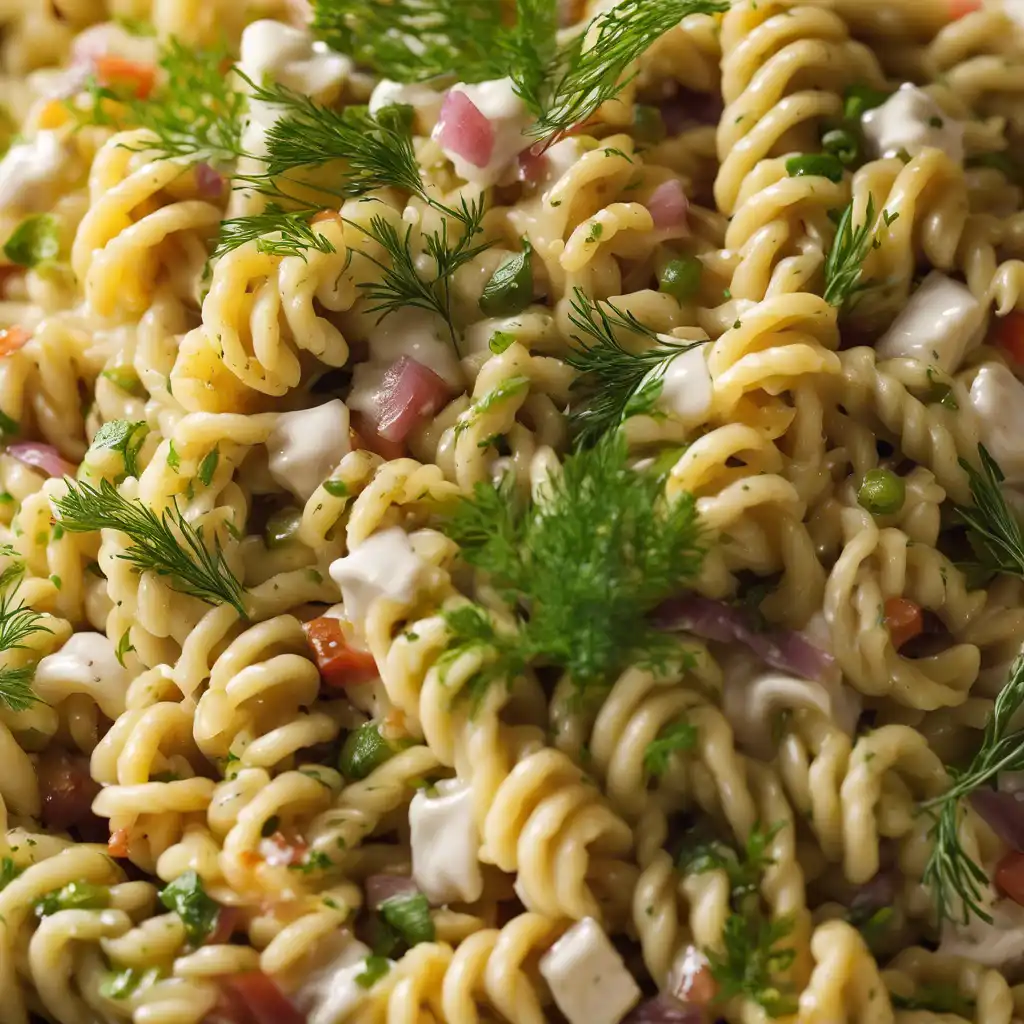 Fusilli Pasta Salad with Fresh Dill