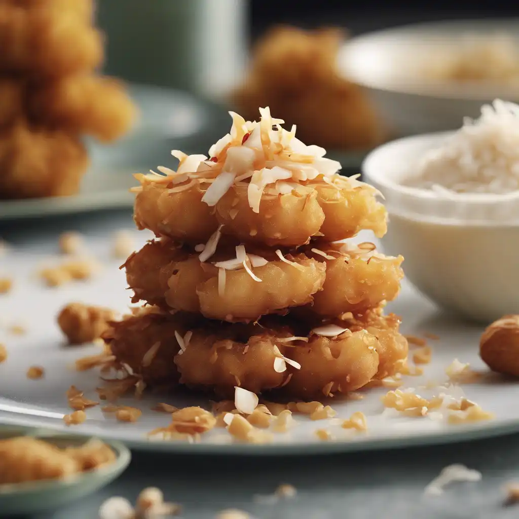 Coconut and Peanut Fritters