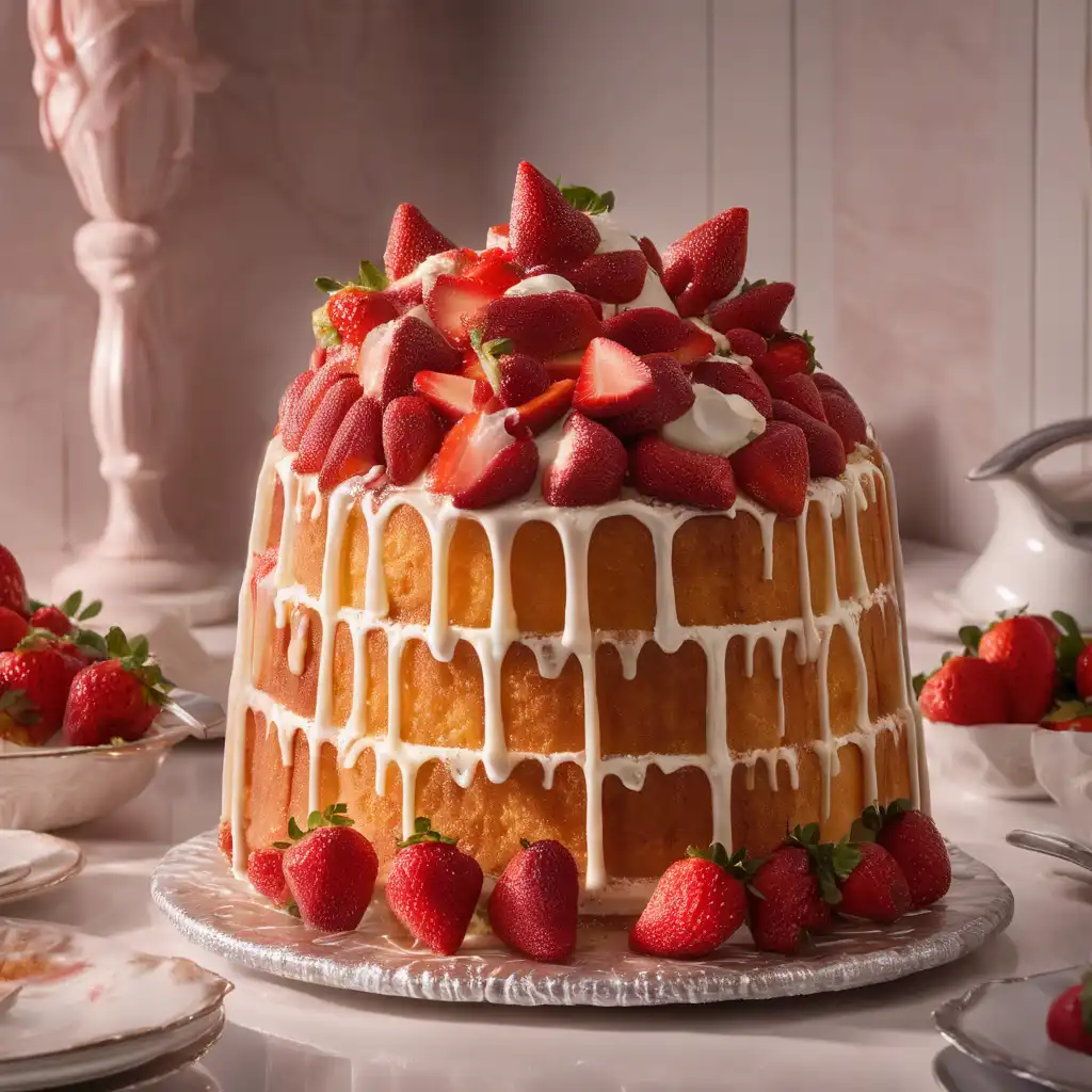 Strawberry Tower Cake