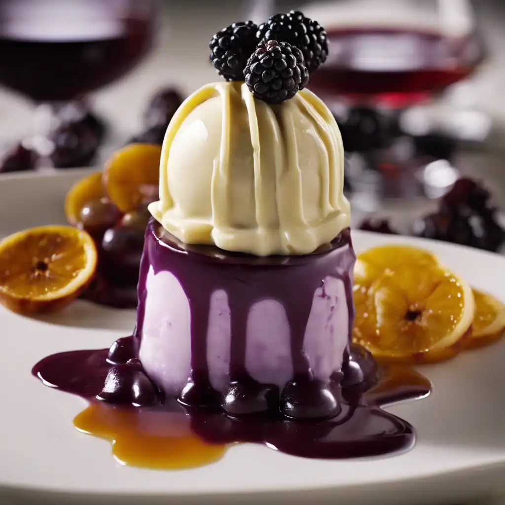 Jaboticaba Gelato and Port Wine Sauce