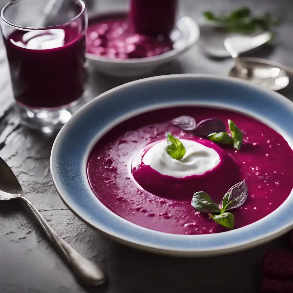 Cold Yogurt and Beet Soup