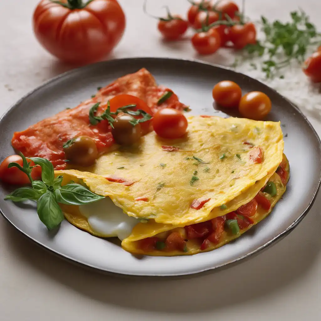 Tomato and Pepper Omelet