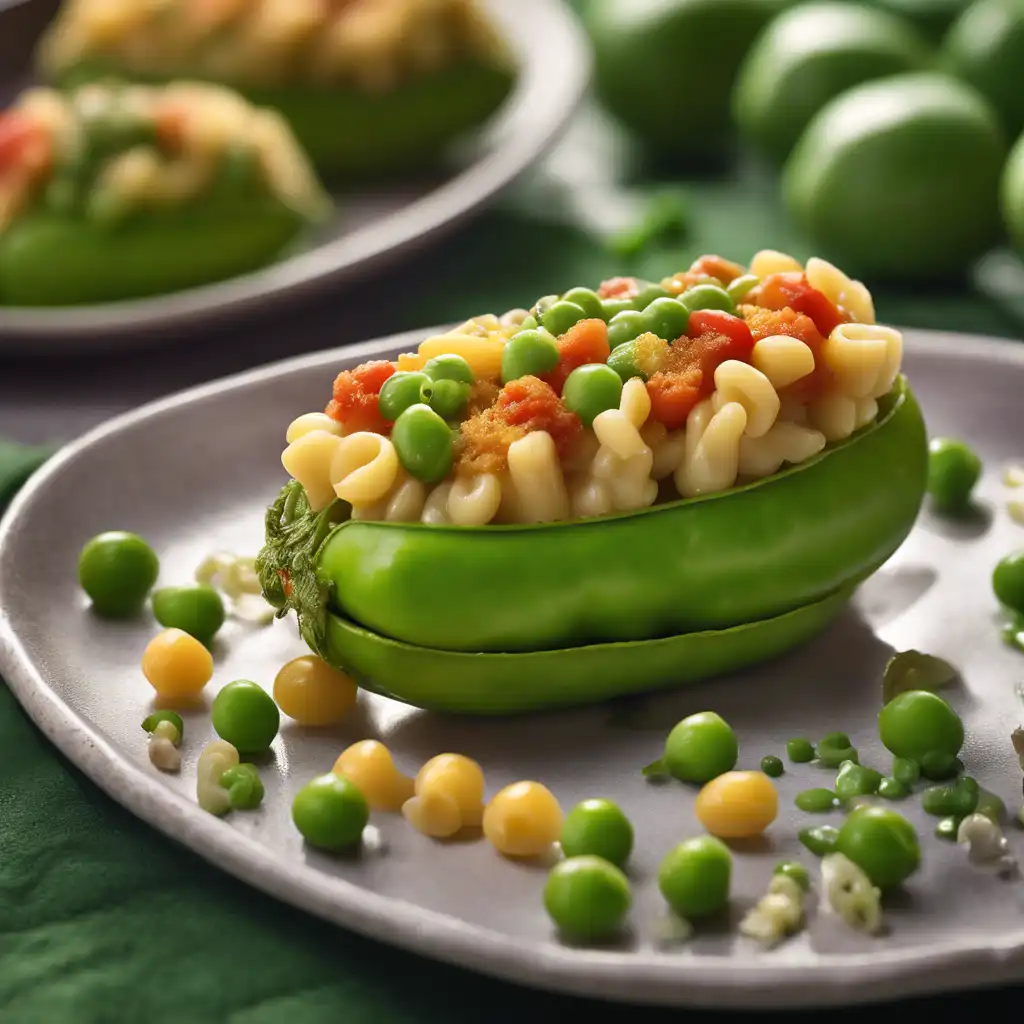 Stuffed Pea with Macaroni