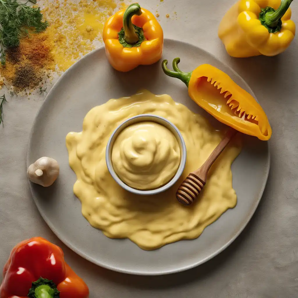 Honey Mustard Mayonnaise with Yellow Pepper