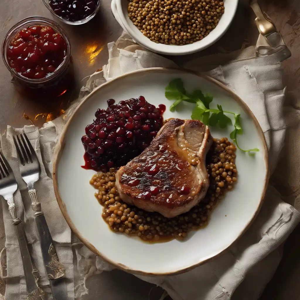 Pork Chops with Lentils