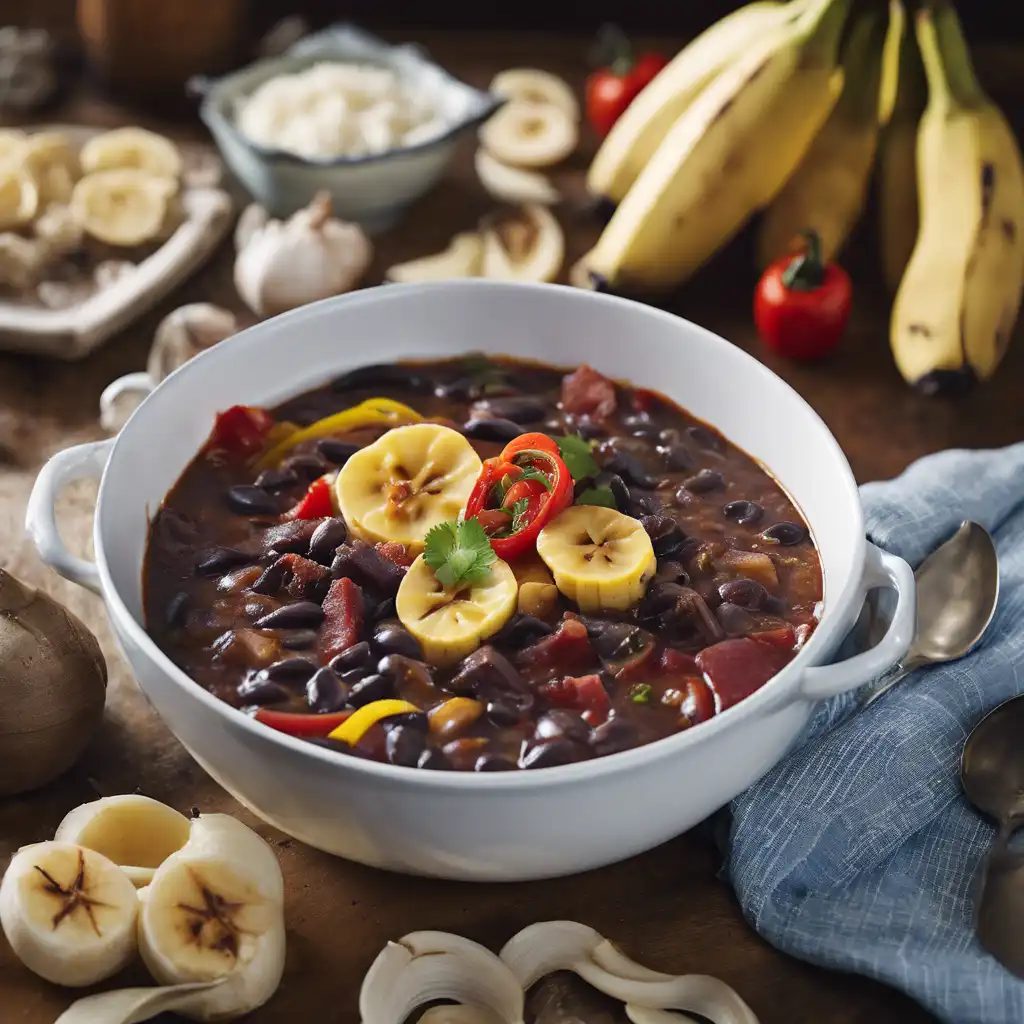 Black Bean Stew with Banana