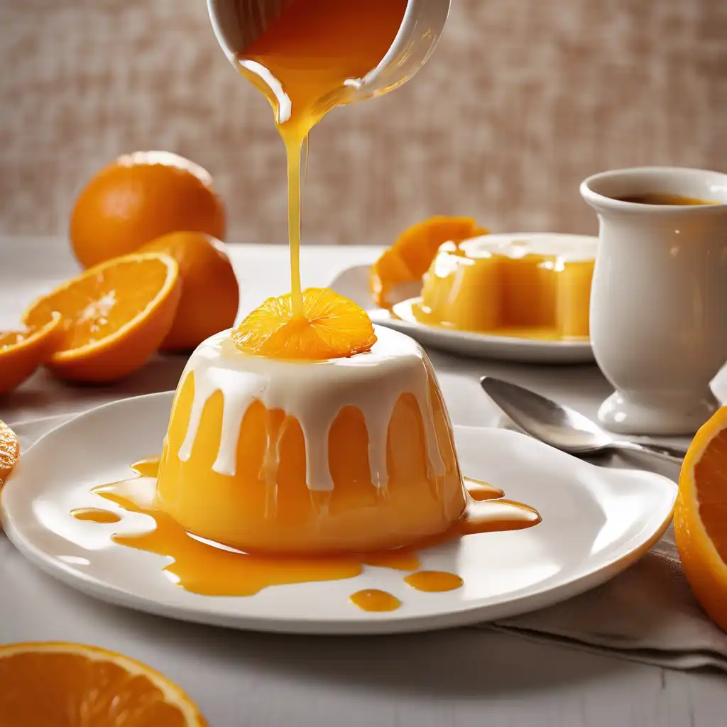 Orange Pudding with Syrup