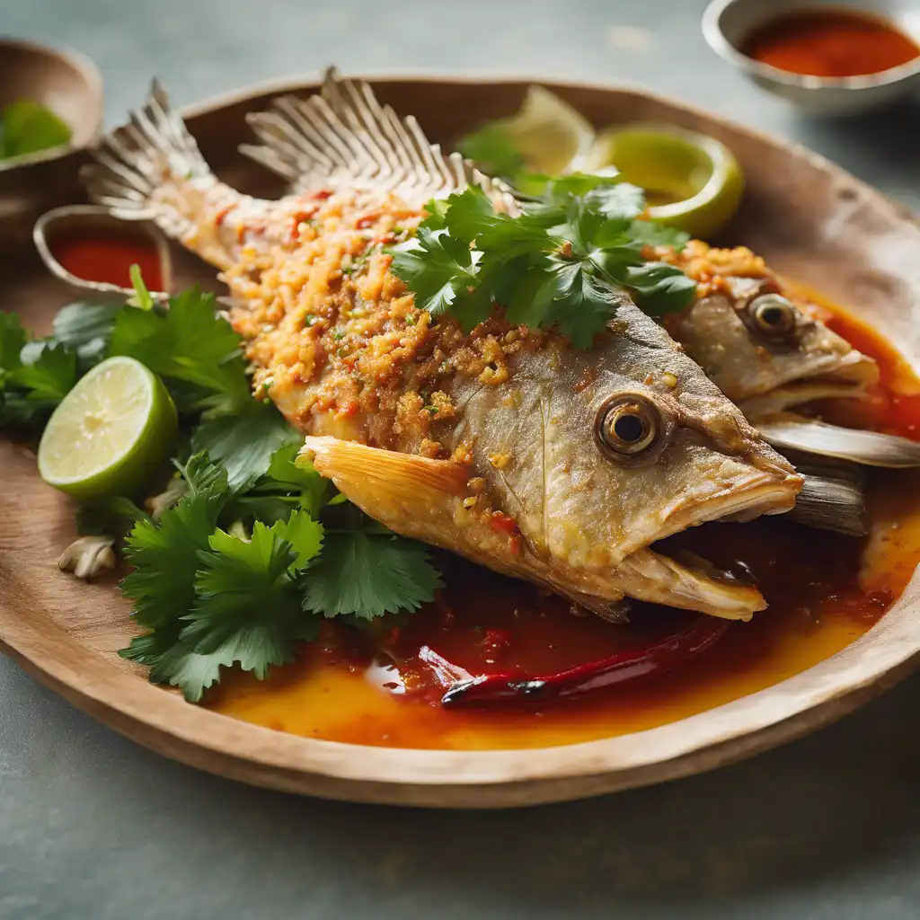 Fried Snapper with Spicy Sauce