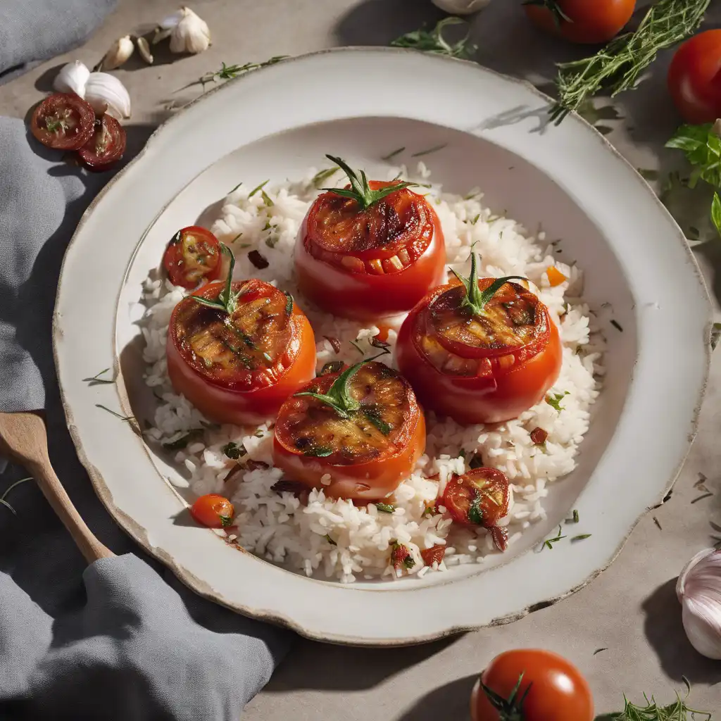 Grilled Tomatoes with Rice