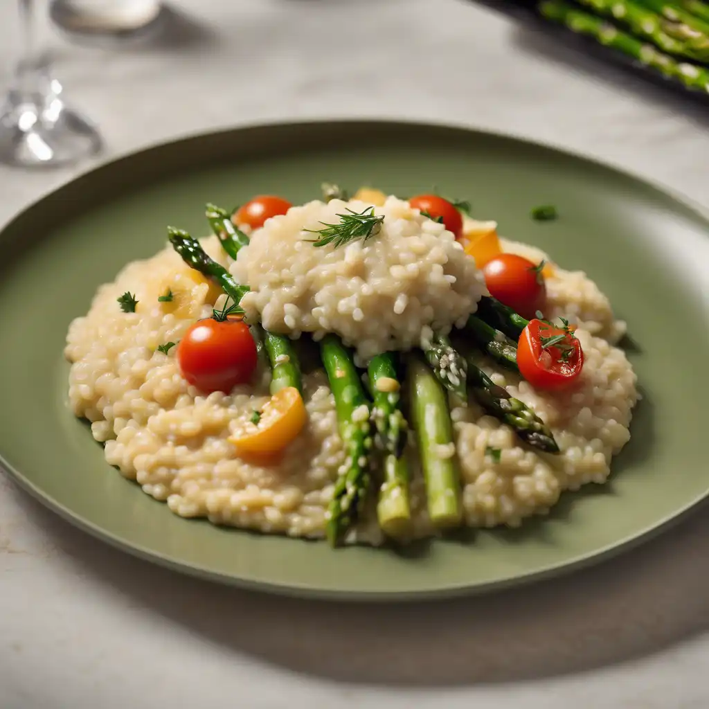 Foto de Risoto com  champanhe e legumes