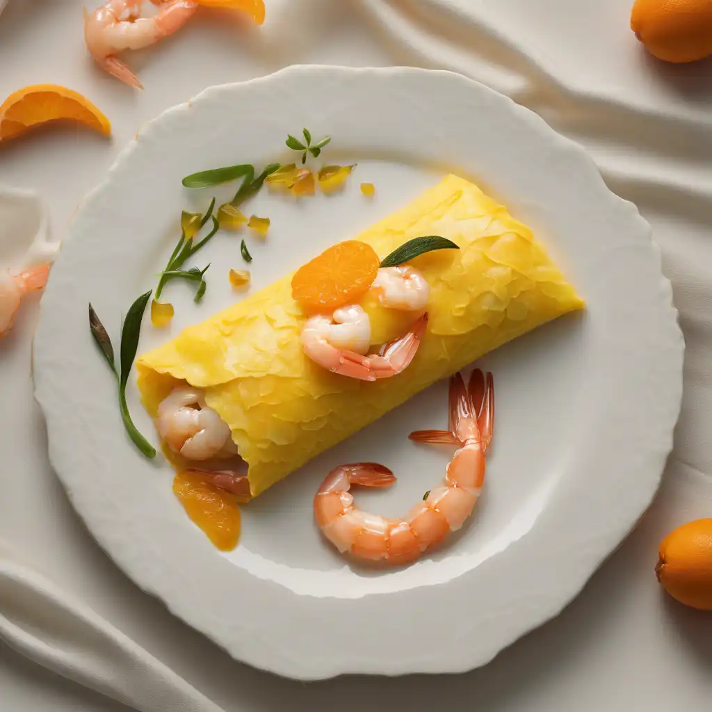 Shrimp and Tangerine Omelet