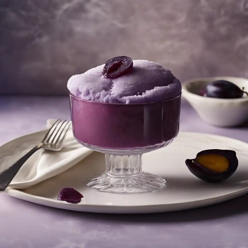 Frozen Plum Soufflé