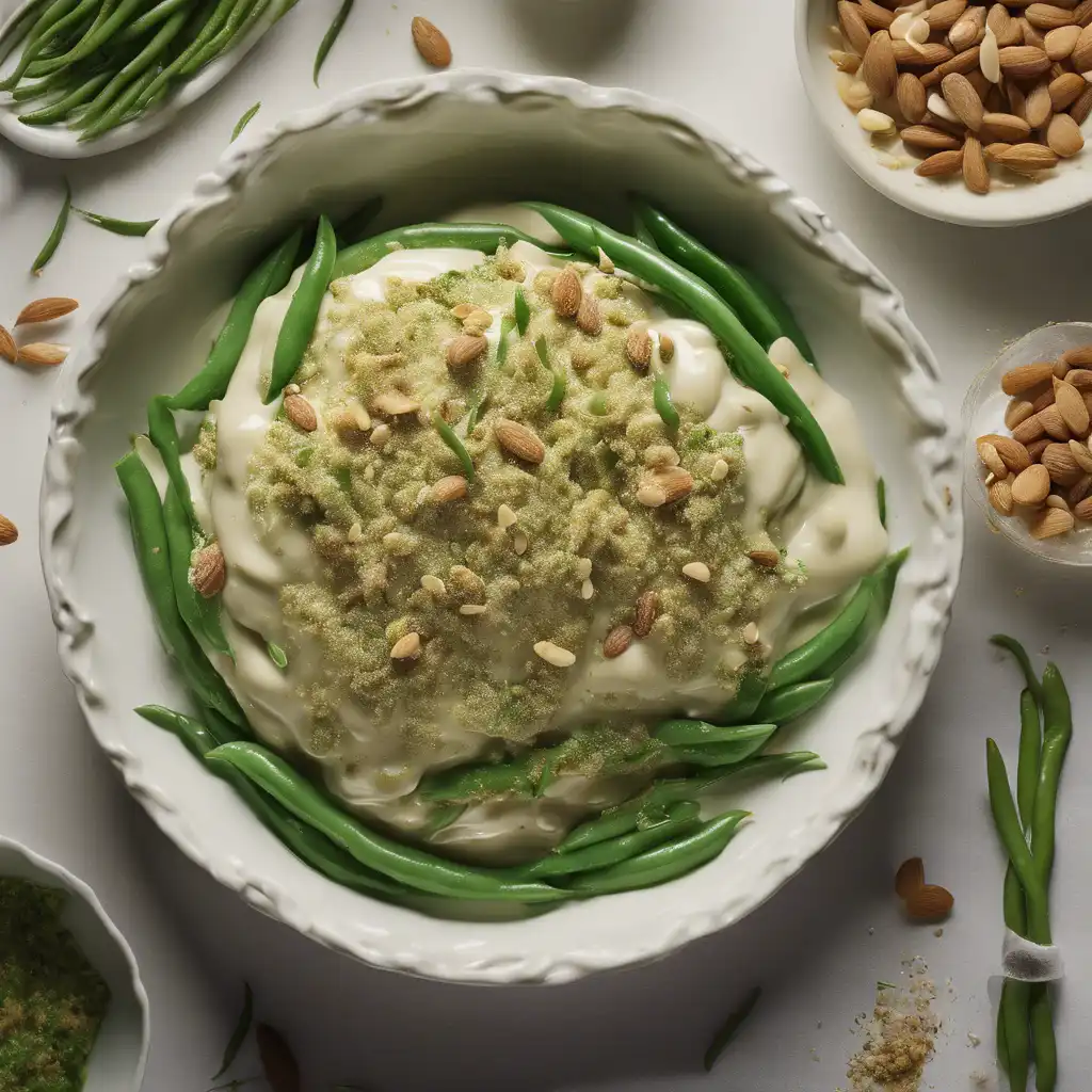 Green Bean with Almond Cream