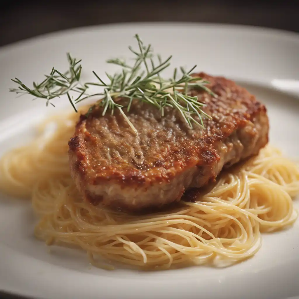 Veal Cutlet with Angel Hair