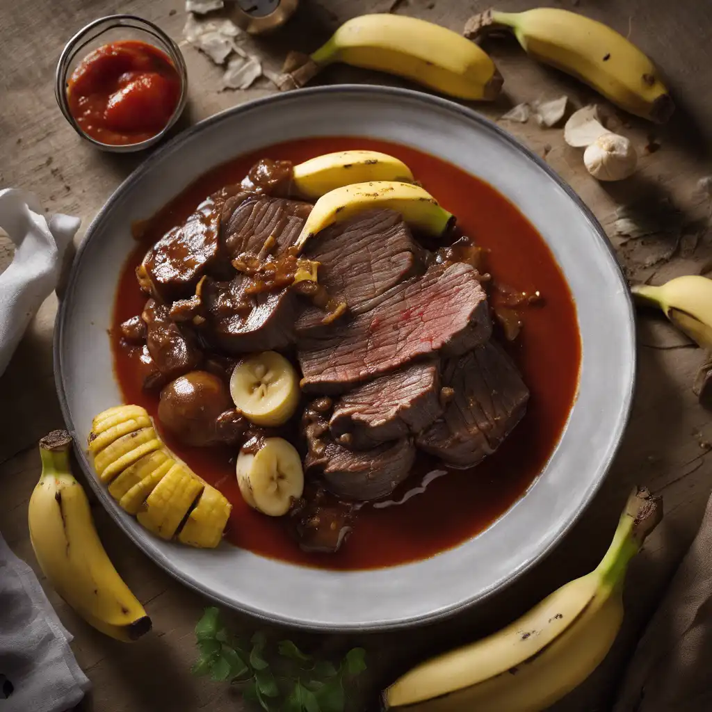 Braised Beef with Banana