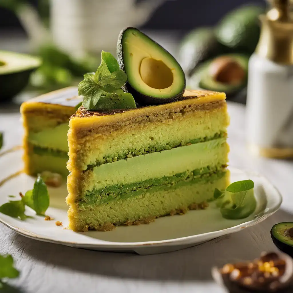 Cake with Avocado