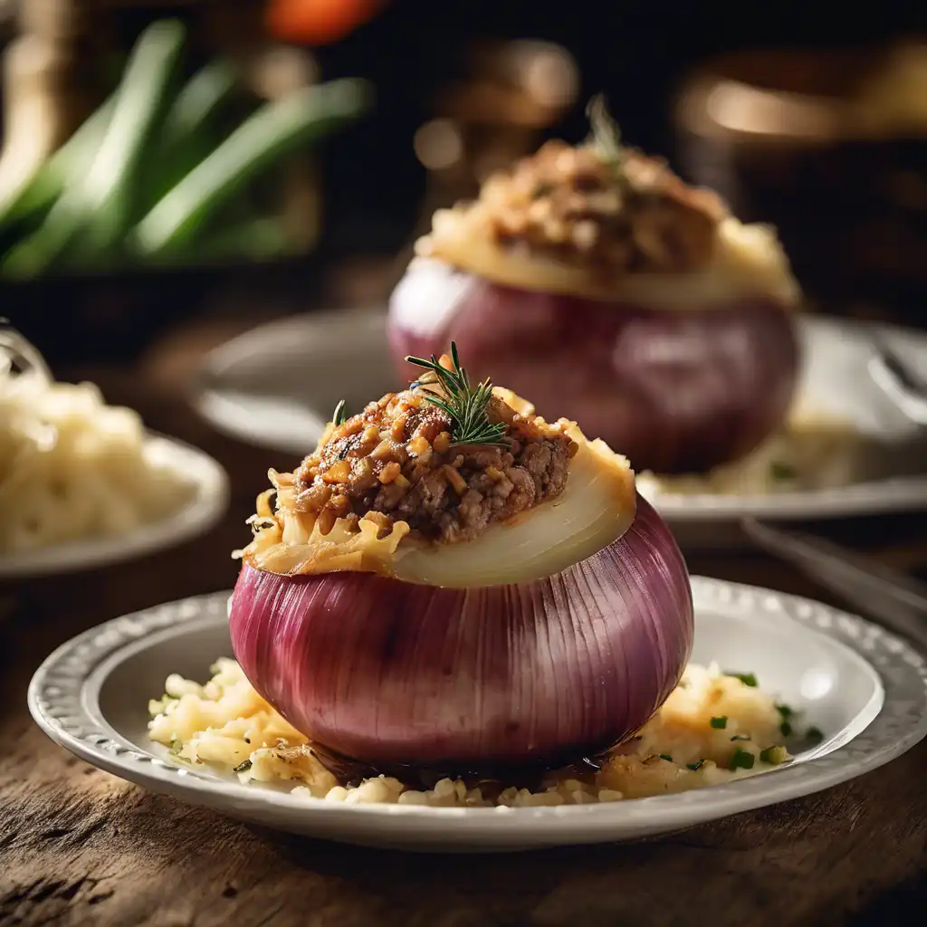 Stuffed Onion with Beef Filling