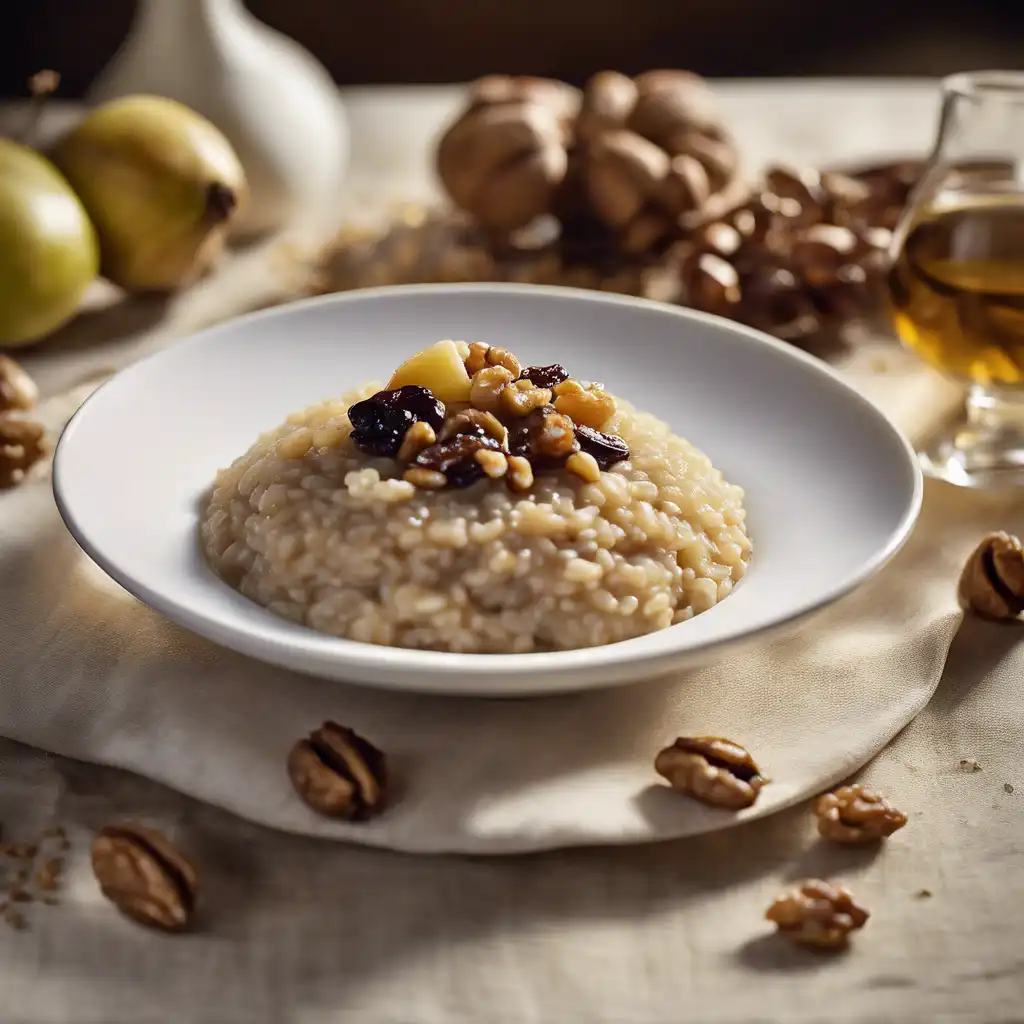 Walnut and Raisin Risotto