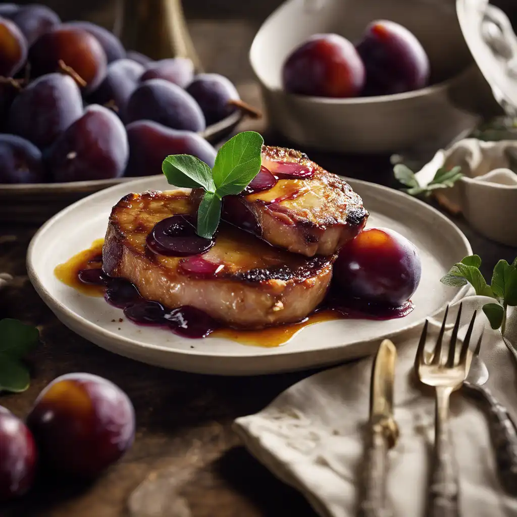 Pork Chops with Plums