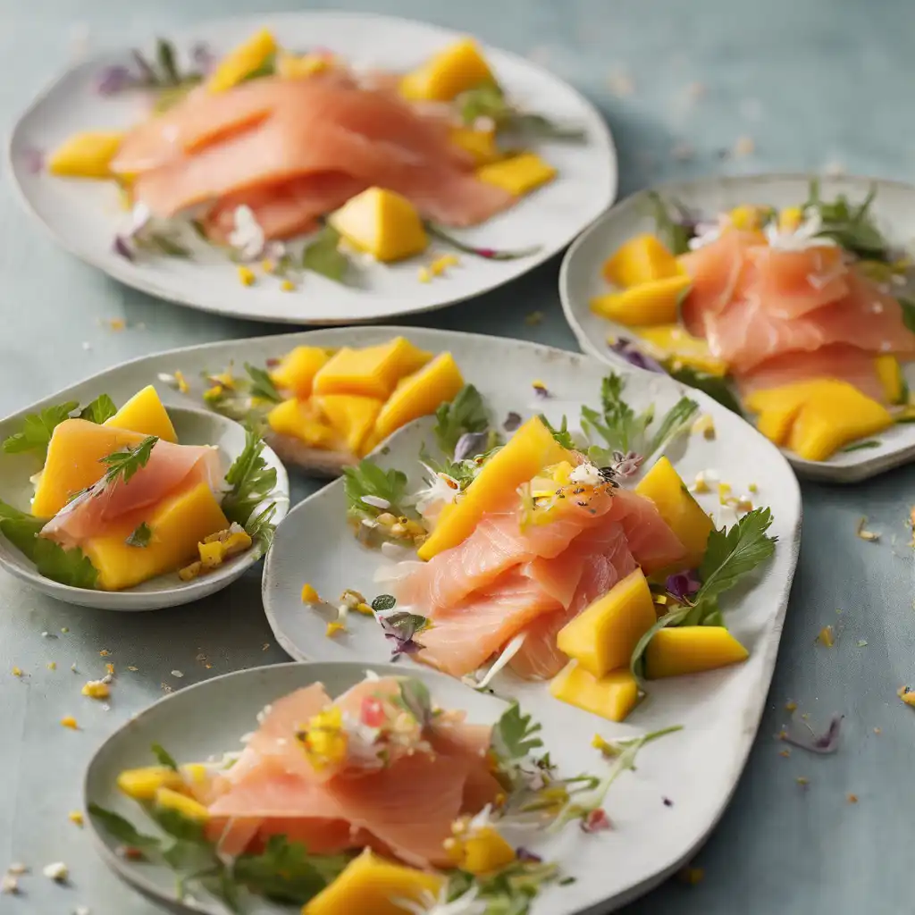 Mango Salad with Smoked Salmon