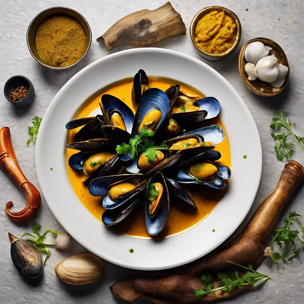 Curry Mussels (Caril)