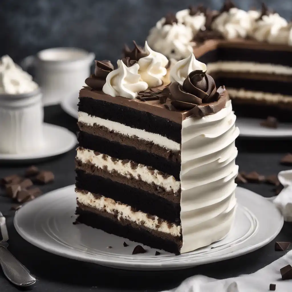 Black and White Velvet Cake