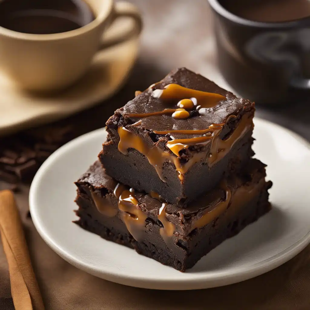 Espresso Brownie with Caramel