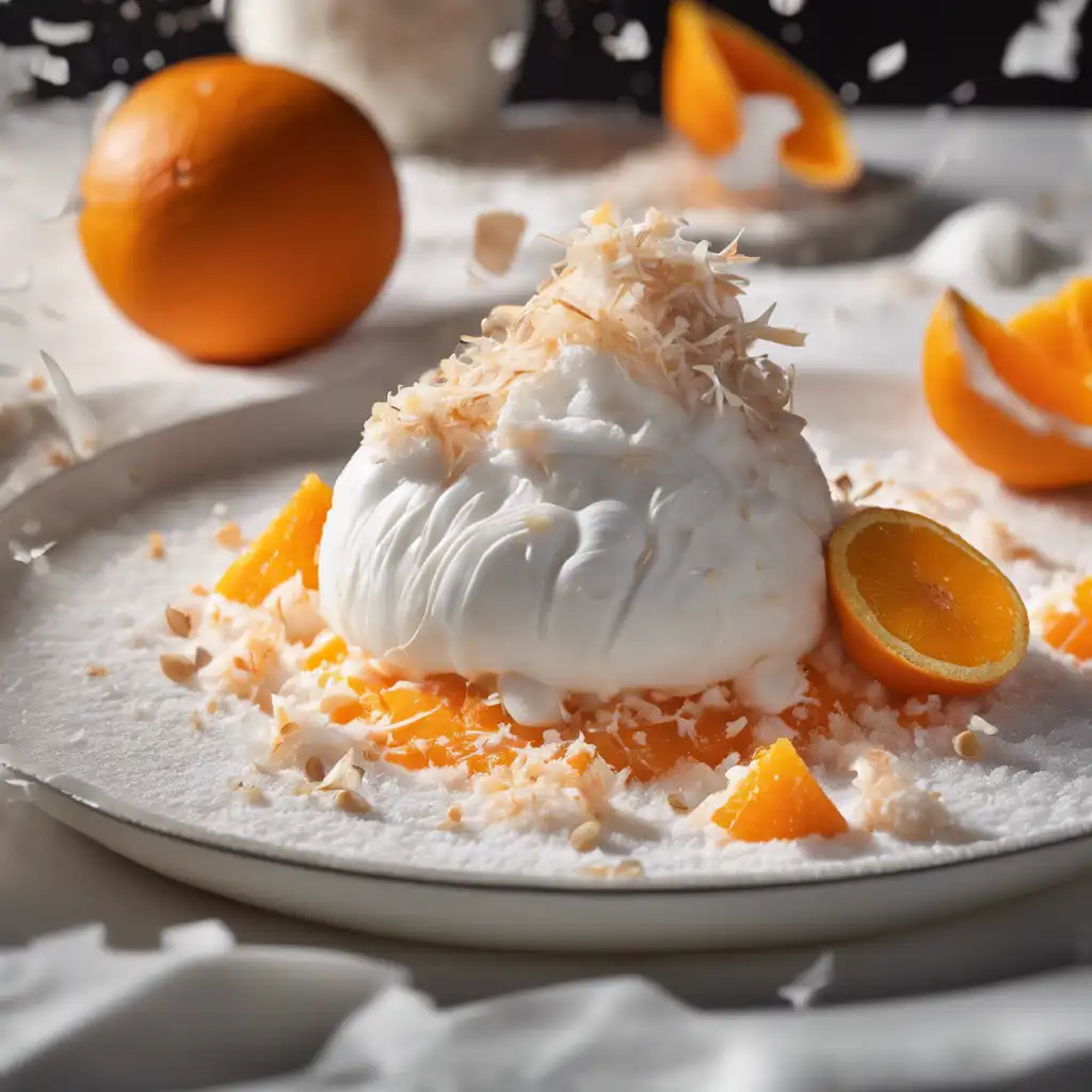 Orange with Whipped Cream