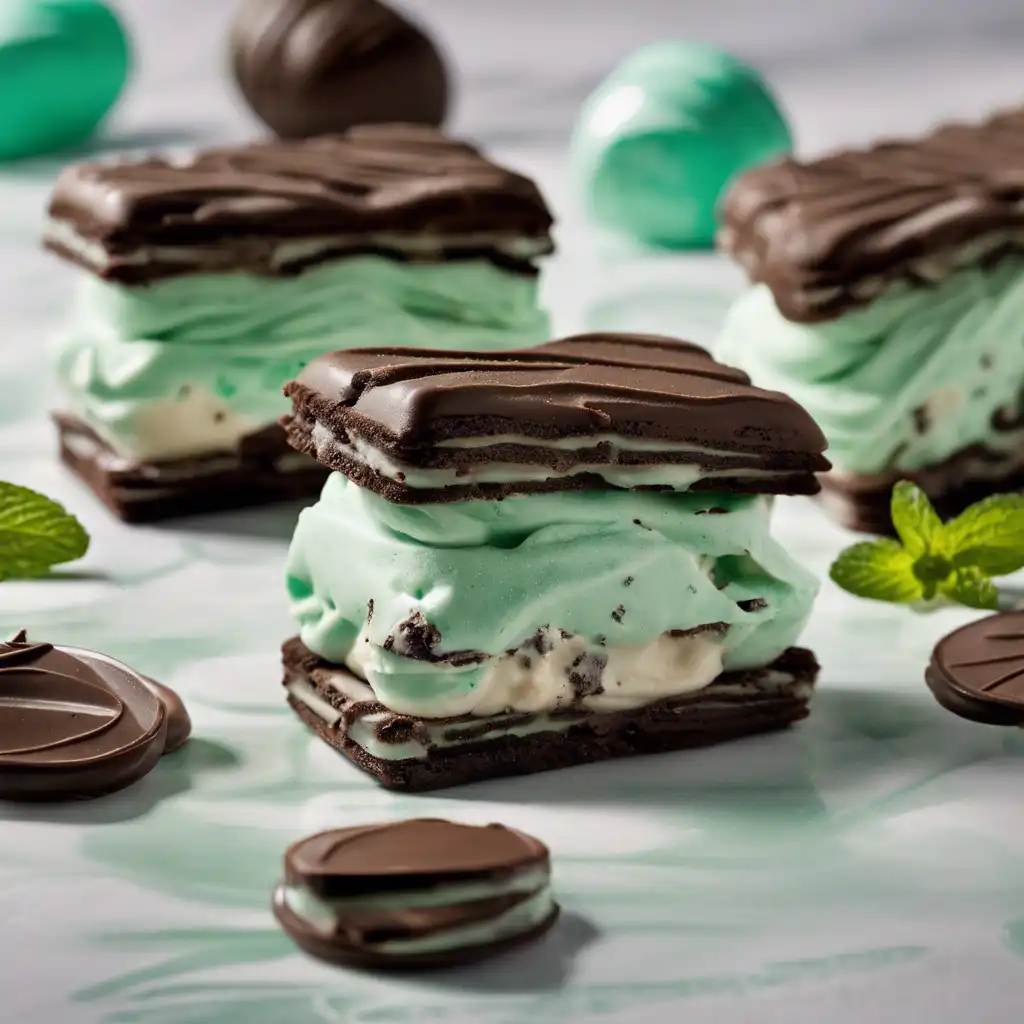 Mint Chocolate Swirl Ice Cream Sandwiches