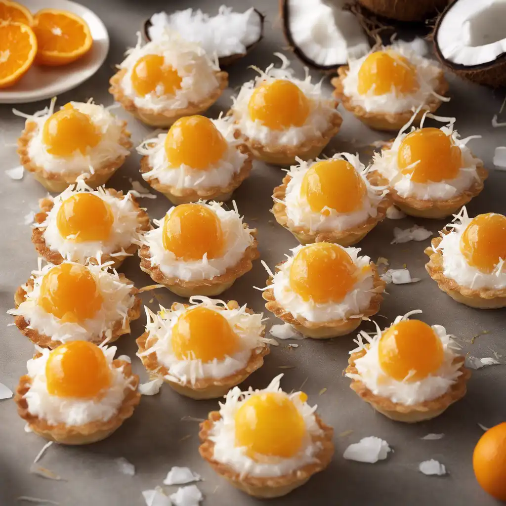 Coconut Cream Tarts with Orange Syrup