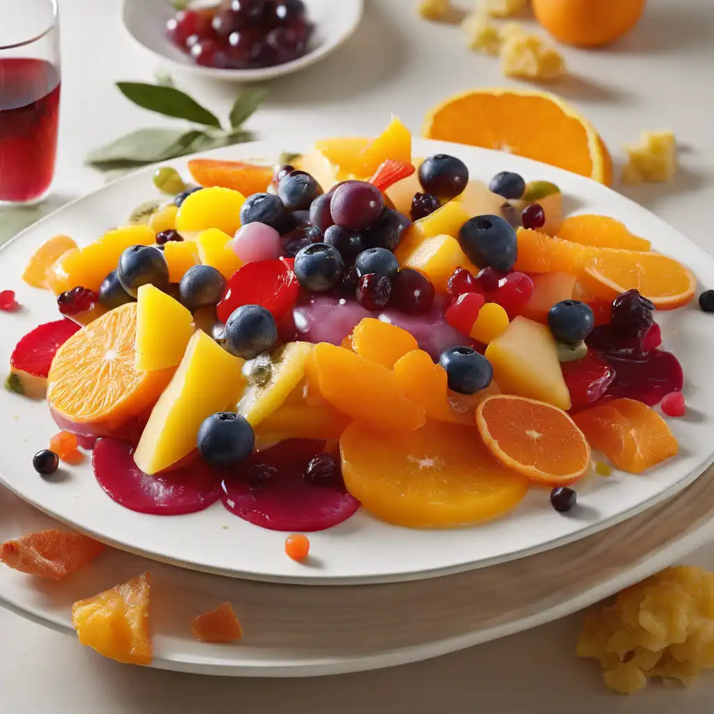 Portuguese Fruit Salad with Port Wine Cream