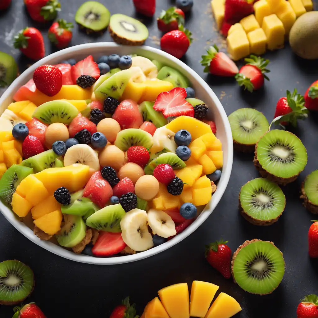 Fruit Salad with Cookies