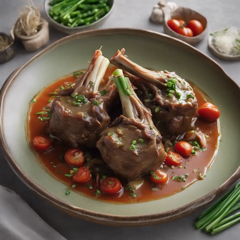 Lamb Shanks with Fresh Scallions