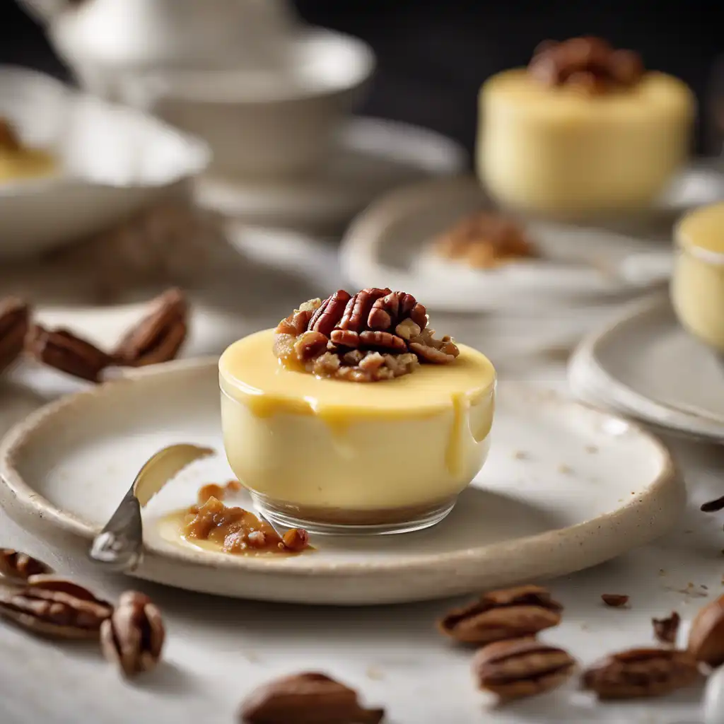 Egg Custard with Pecan