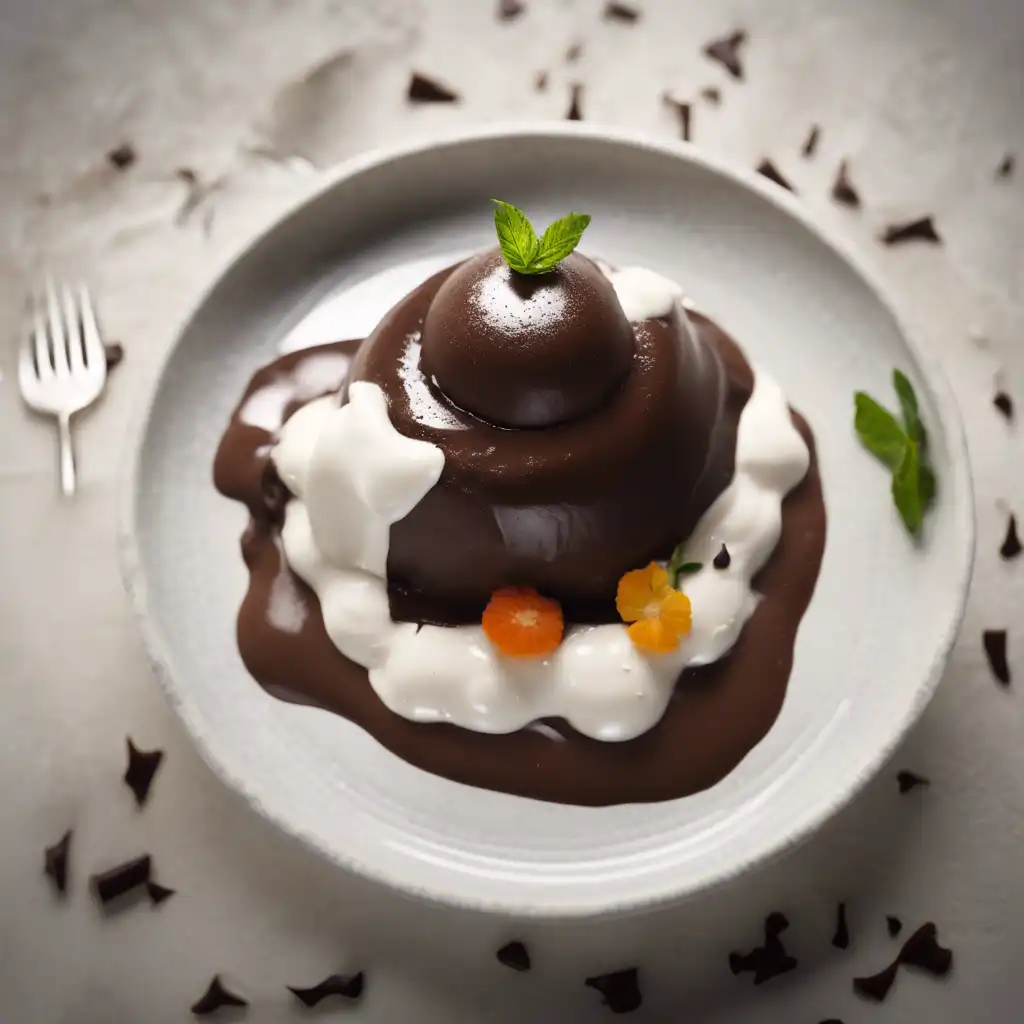 Chocolate Pudding with Coconut Cream